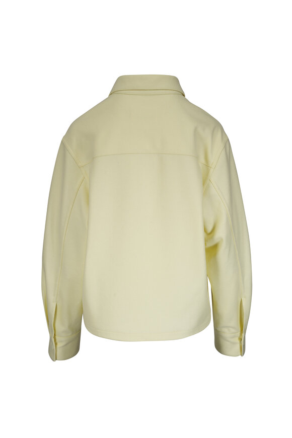 Jil Sander Lime Green Wool Jacket - view 3