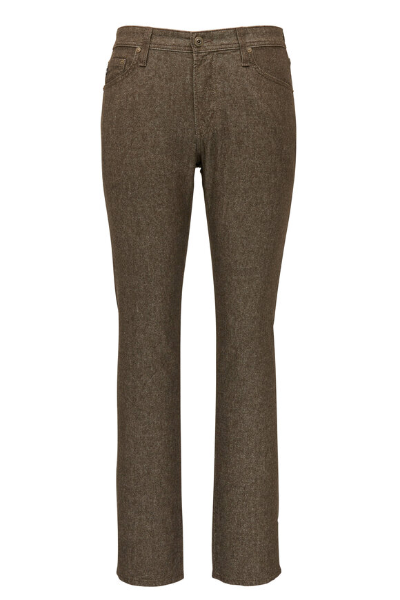 AG - The Graduate Brown Flannel Tailored Leg Jean