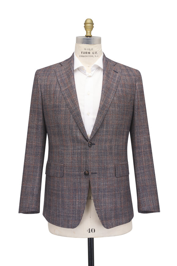 Atelier Munro Dark Tan & Navy Check Sportcoat - view 3