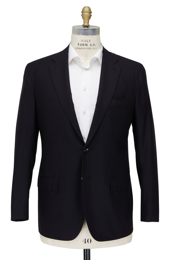 Kiton - Black Wool Suit