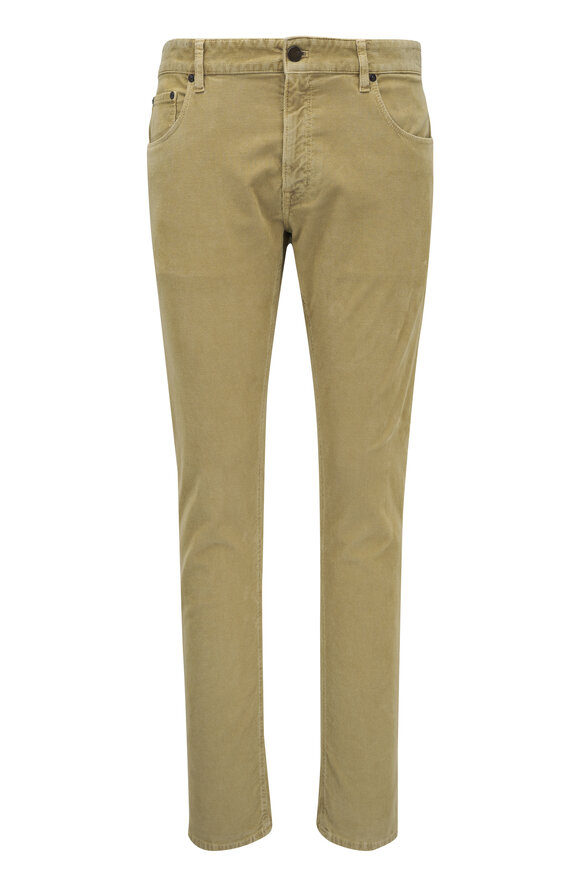 PT Torino Tan Cotton Corduroy Pant 