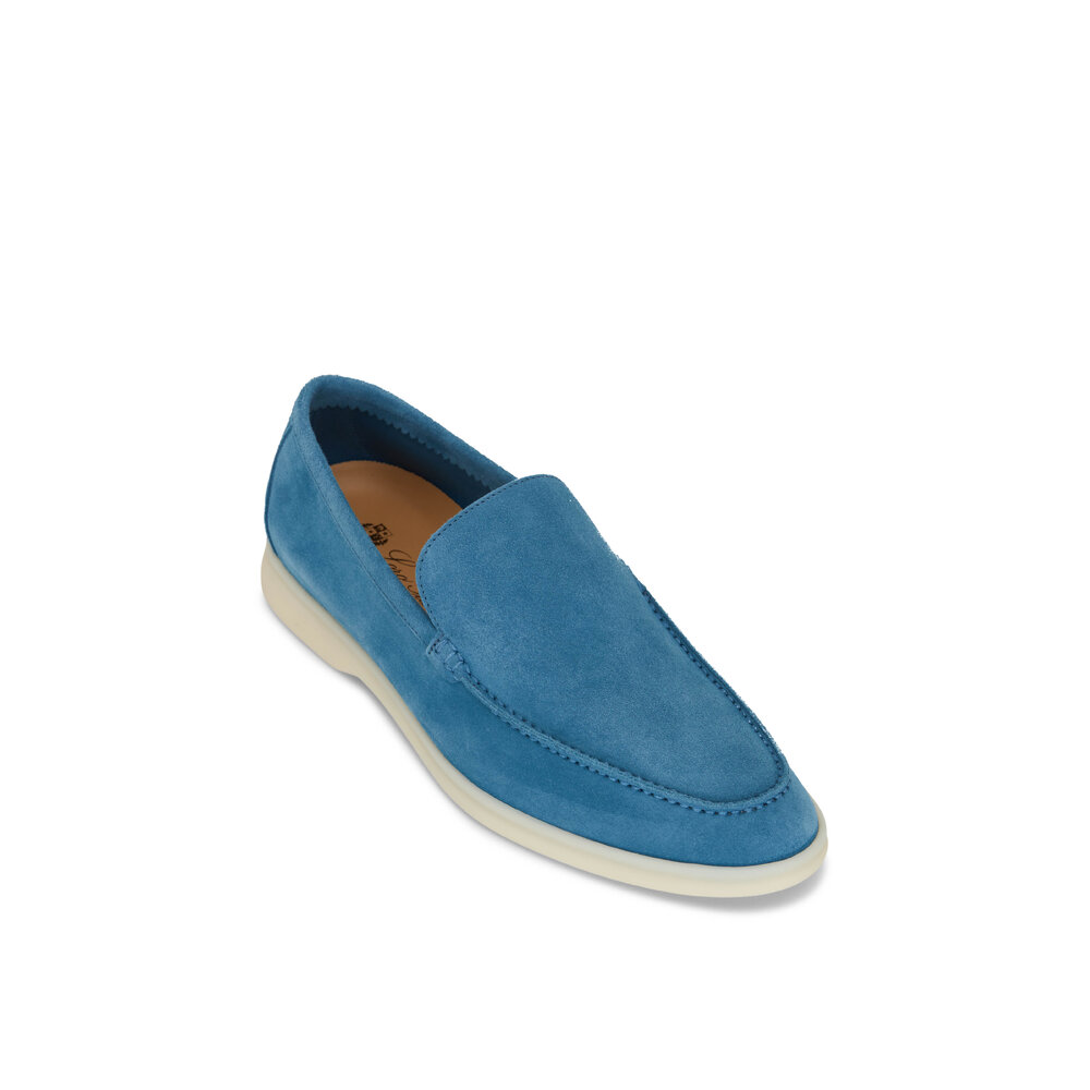 Loro Piana 青色 ブルゾン 伊Loro Piana社 ブルー無地 | ONLY ONLINE STORE