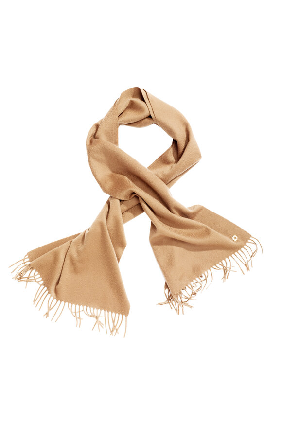 Loro Piana Sciarpa Grande Gold Double-Faced Cashmere Scarf - view 2