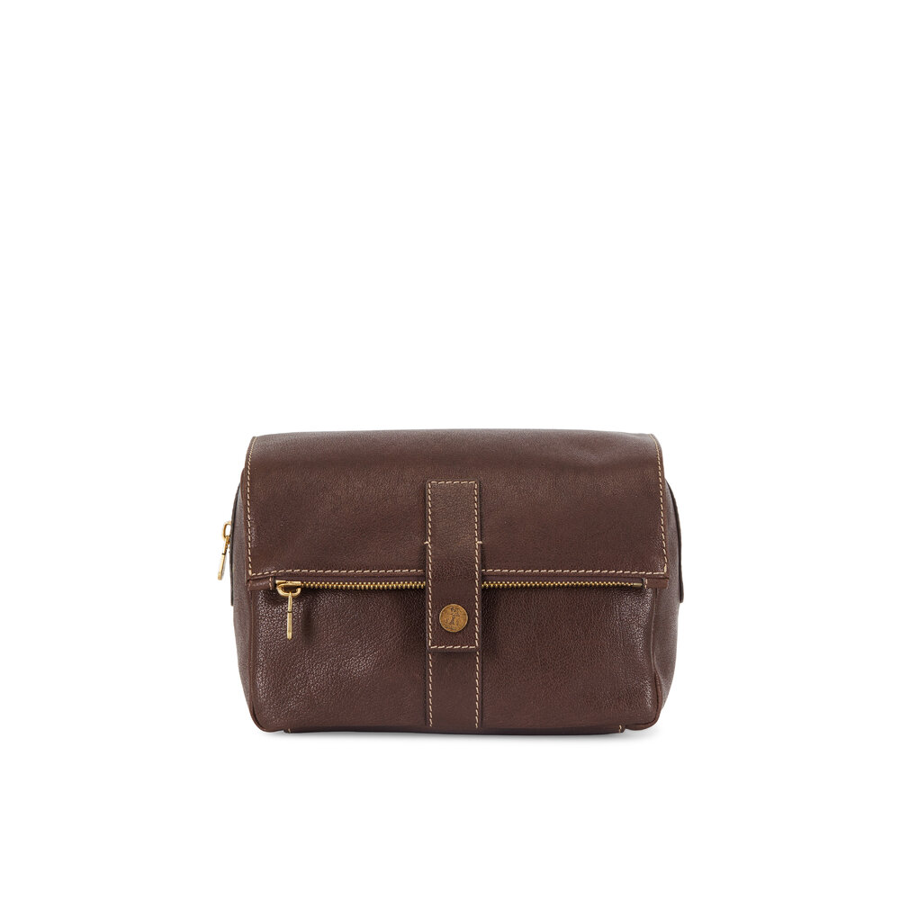 Brunello Cucinelli - Brown Leather Dobb Kit | Mitchell Stores