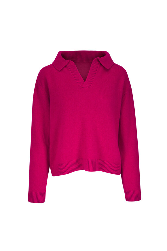 The Elder Statesman Acai Cashmere Henley