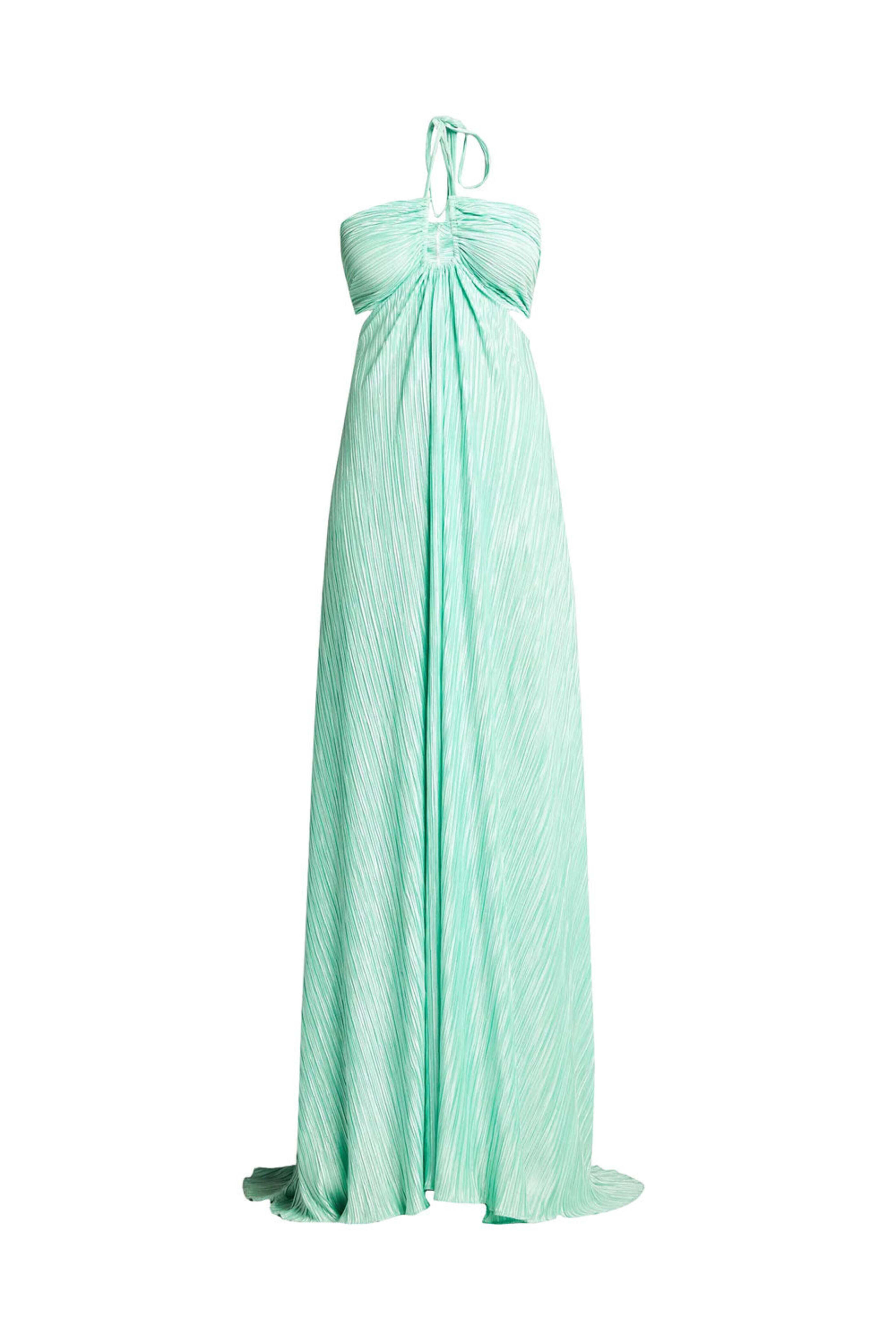 julissa halter maxi dress Loveshackfancy Women's Light Emerald color-Deep Red