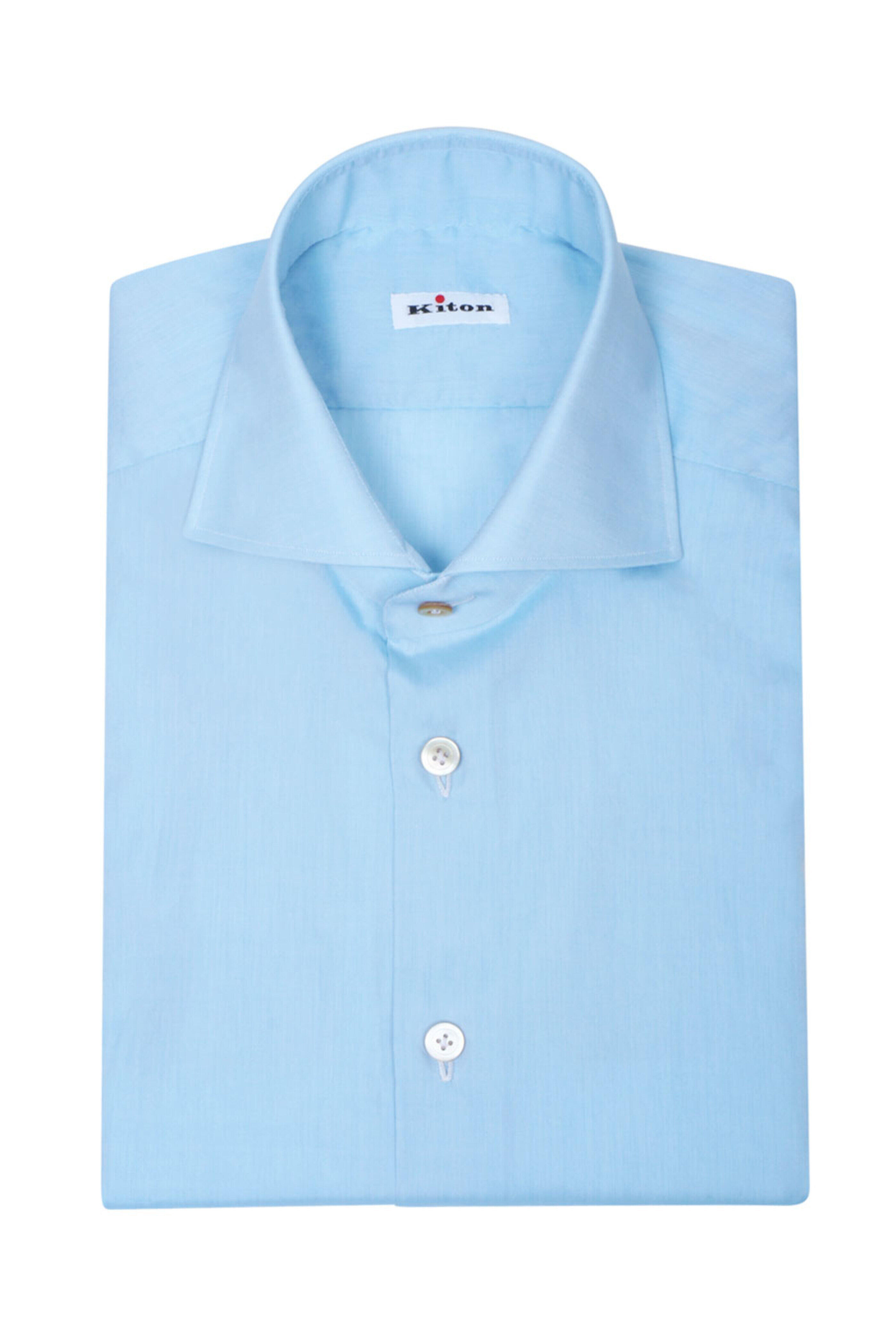 Kiton - Light Sage Cotton Sportshirt