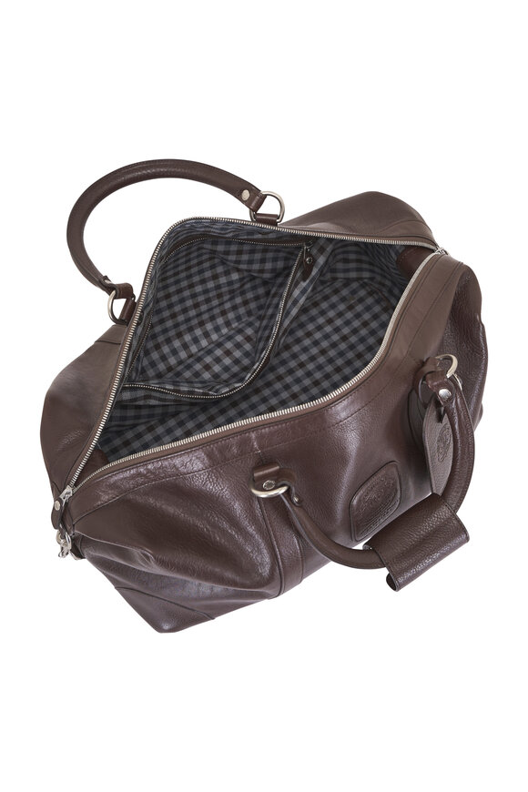 Ghurka Cavalier I No. 96 Walnut Leather Duffel Bag - view 4
