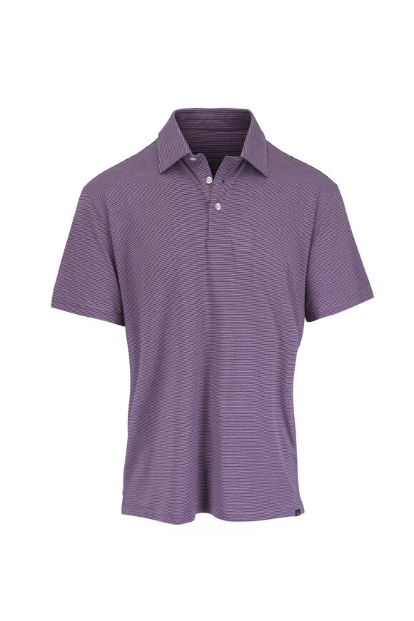 Faherty Brand Movement™ Blue Stripe Polo - view 1