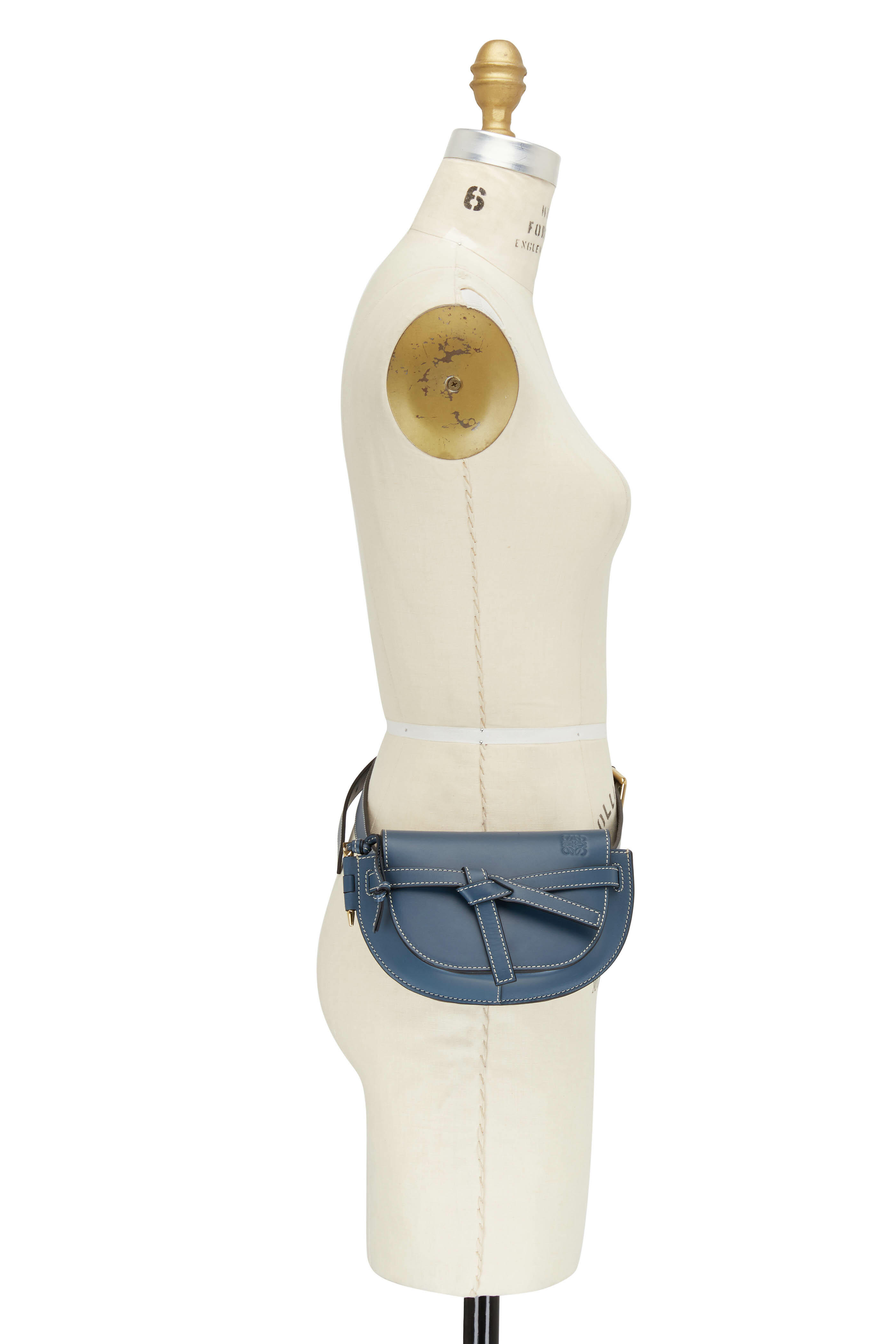 Loewe - Goya Steel Blue Gate Small Belt Bag