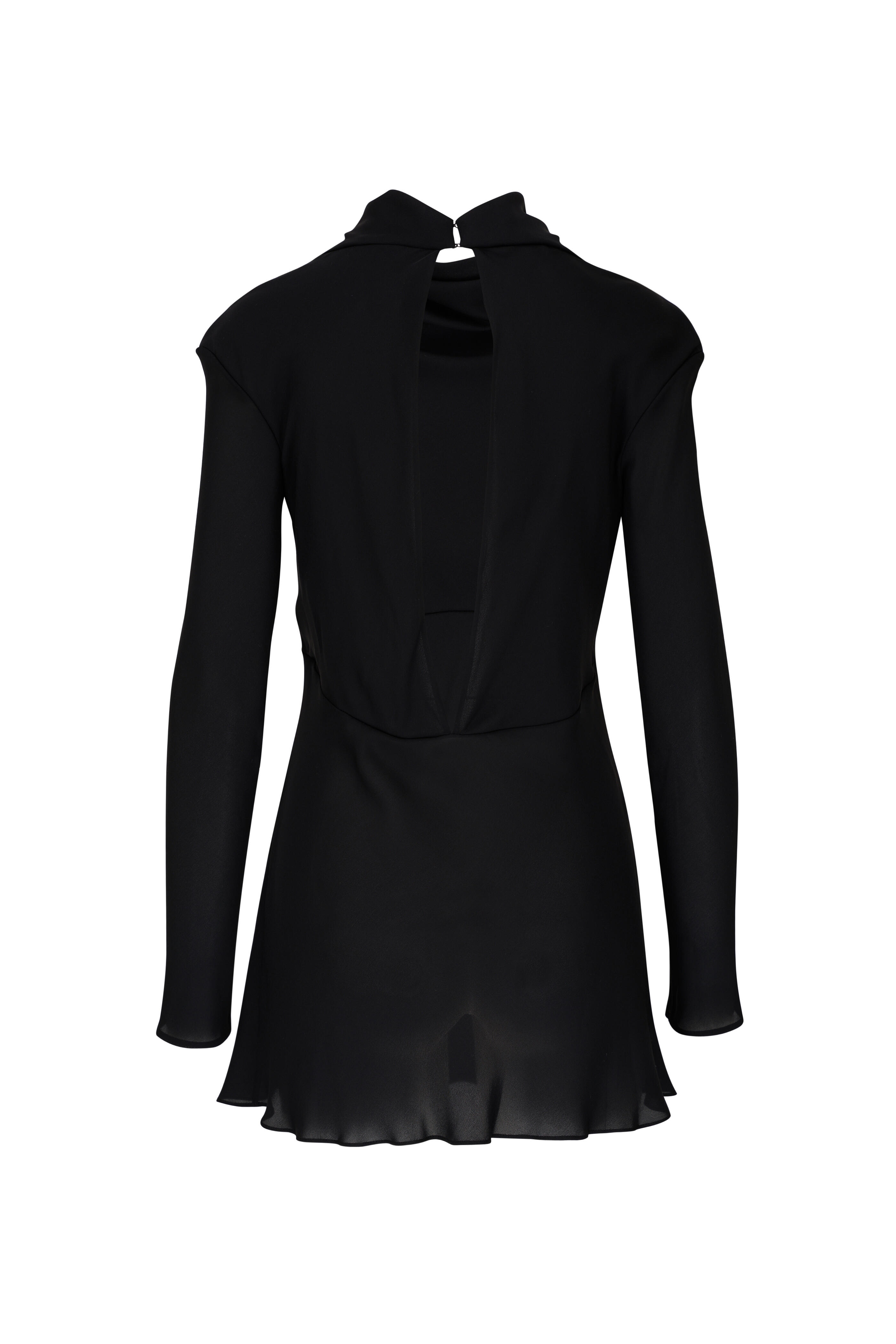 Khaite - Vray Black Silk Georgette Top