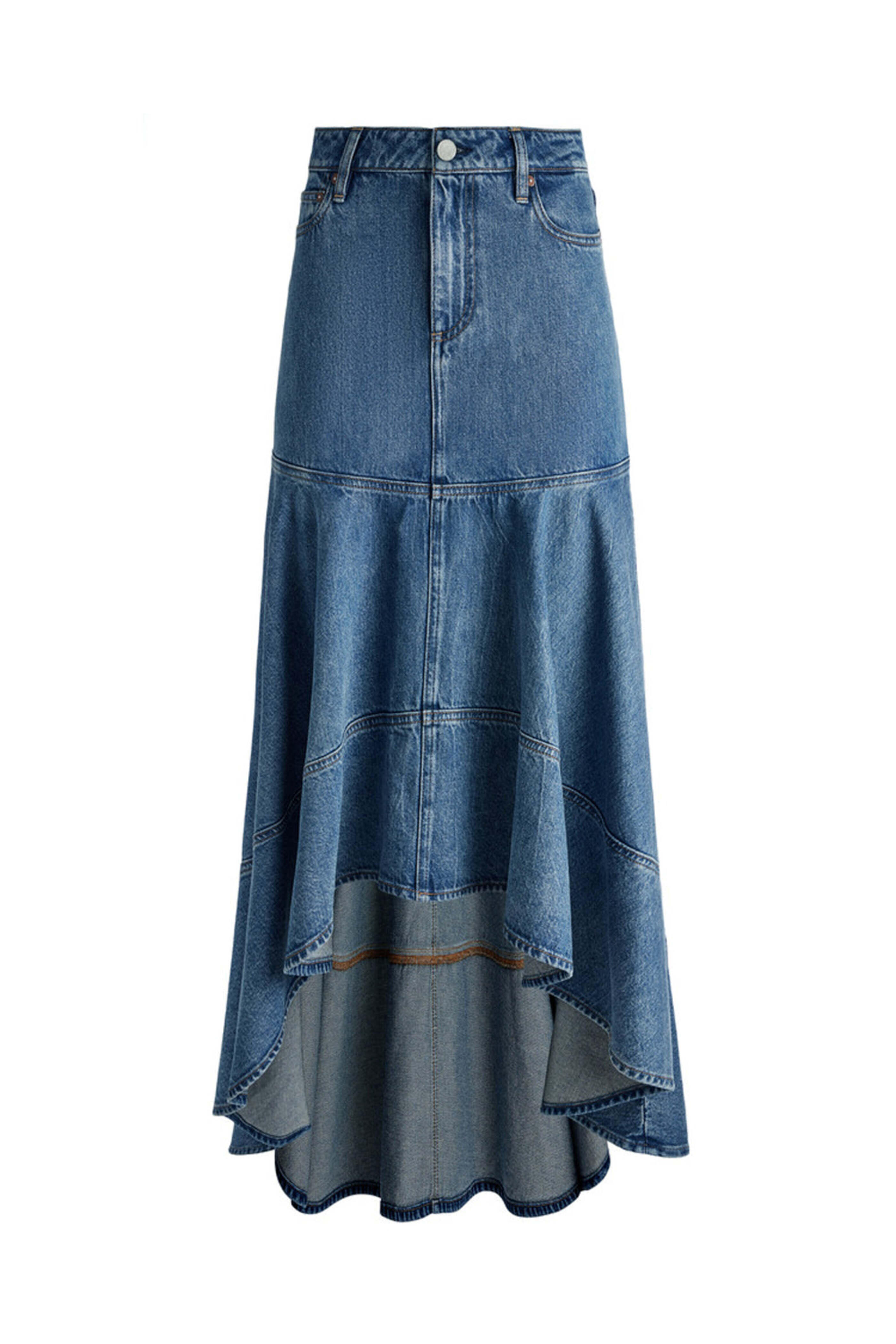 Alice & Olivia - Brooklyn Blue Donella High Low Skirt
