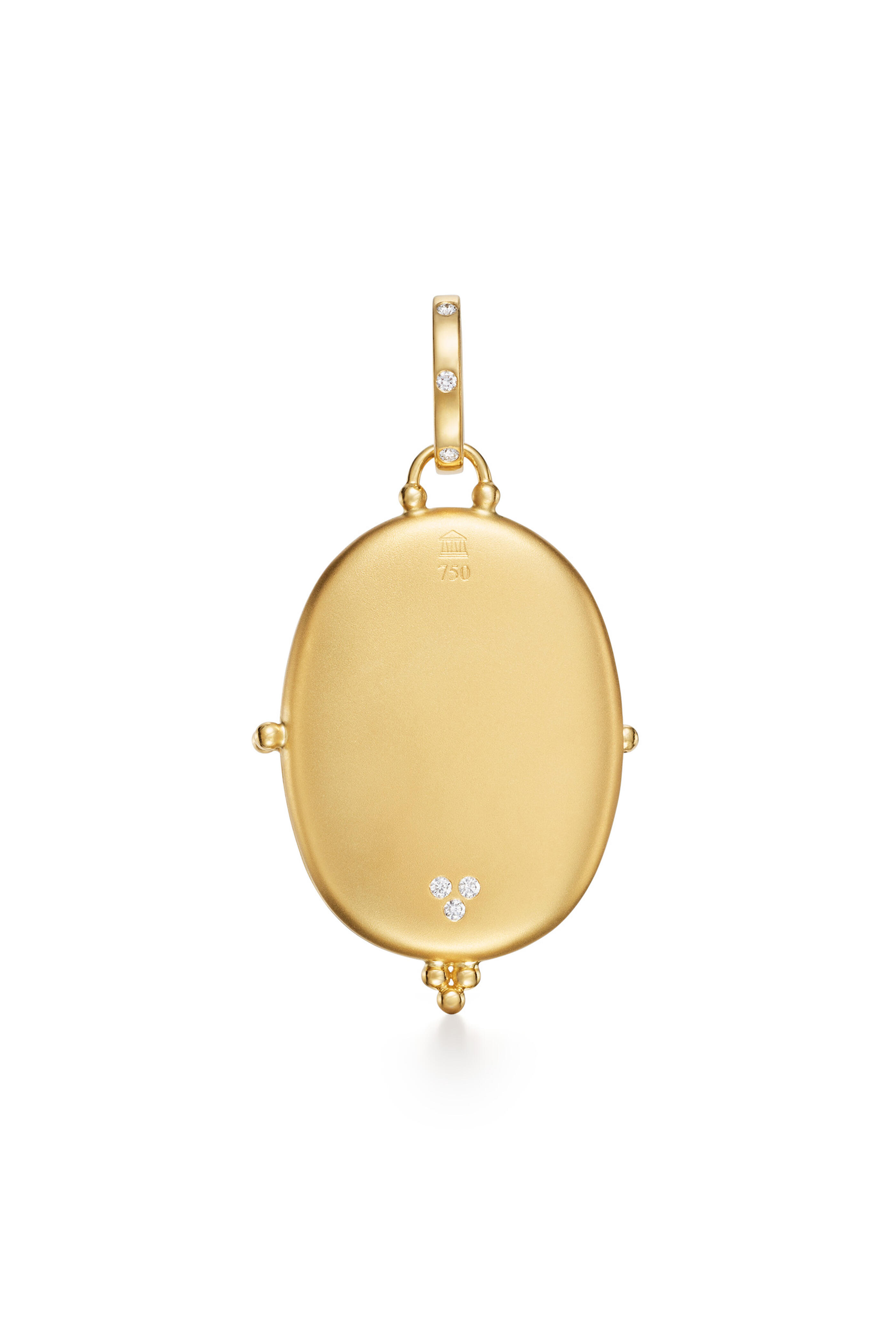 Temple St. Clair - 18k Gold Large Blue Sapphire Primavera Locket