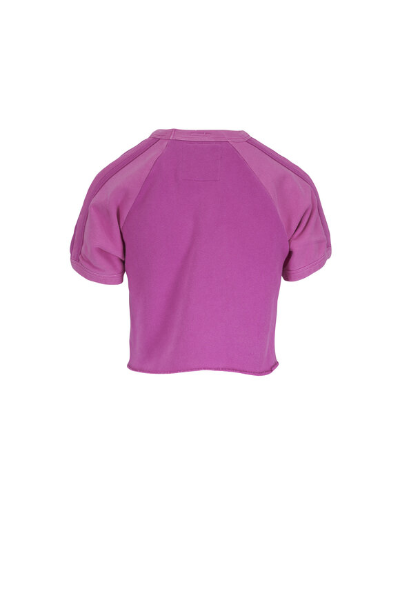 Mother The Half Cut Square Rose Quartz Raglan T-Shirt - view 2