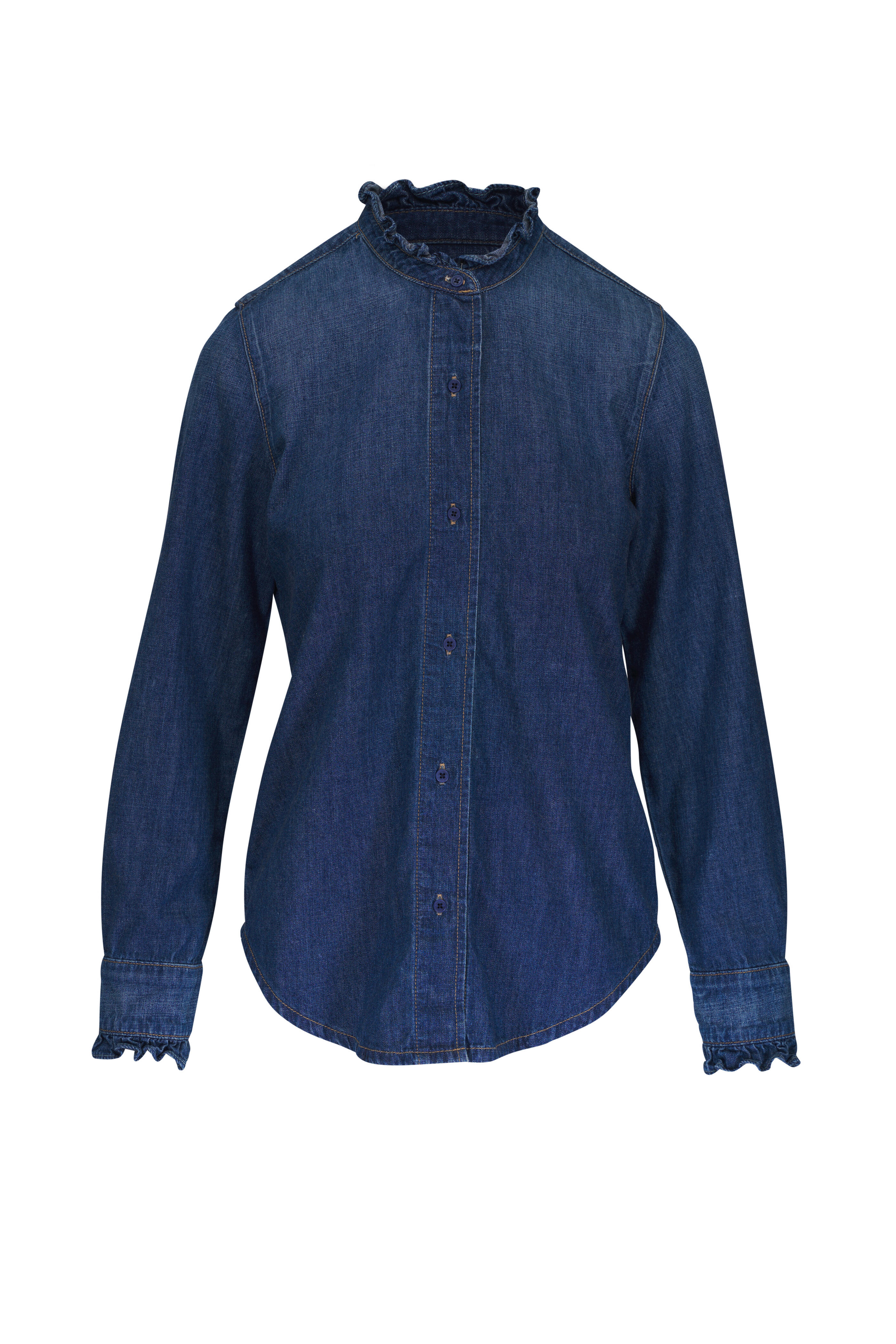 Nili Lotan - Lydia Classic Wash Denim Shirt
