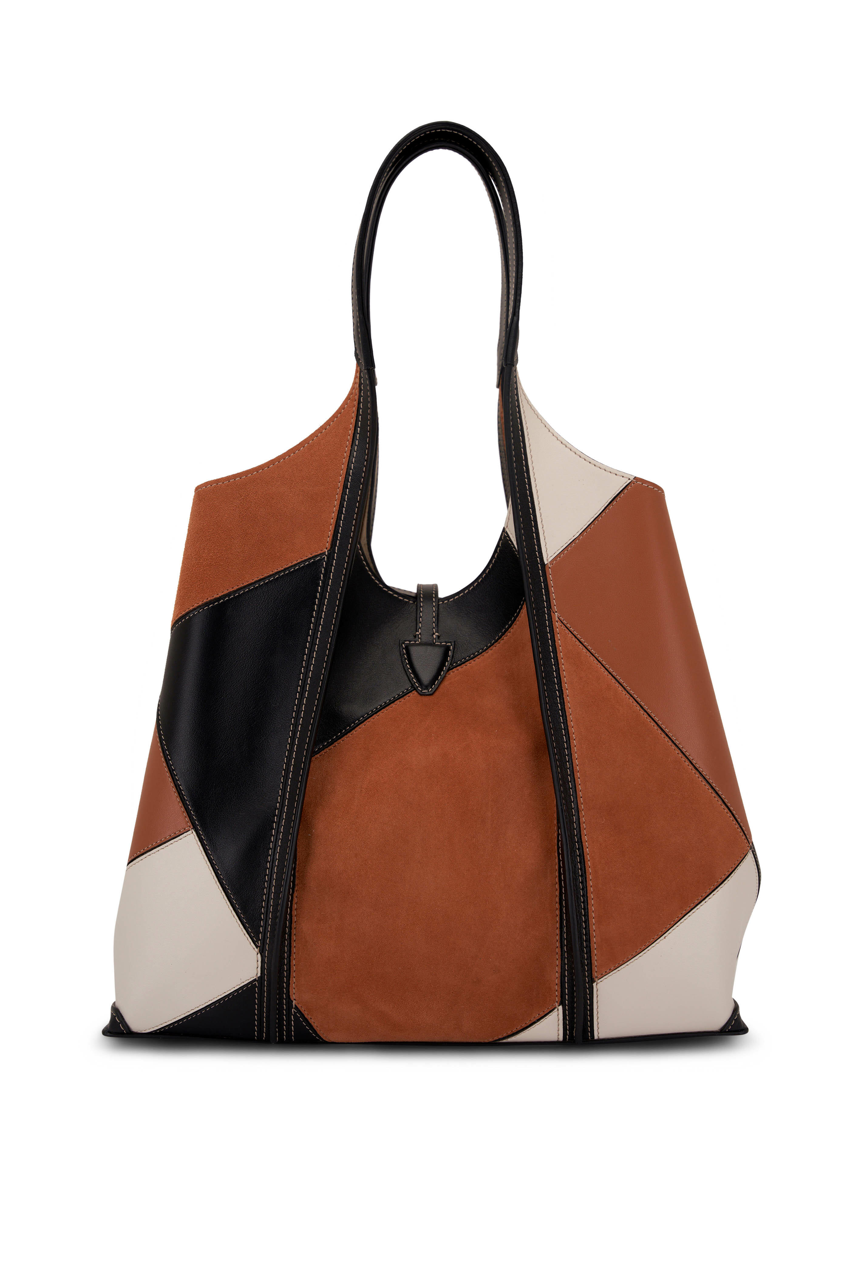 Tod's - Medium T Timeless Patchwork Leather Shopping Bag