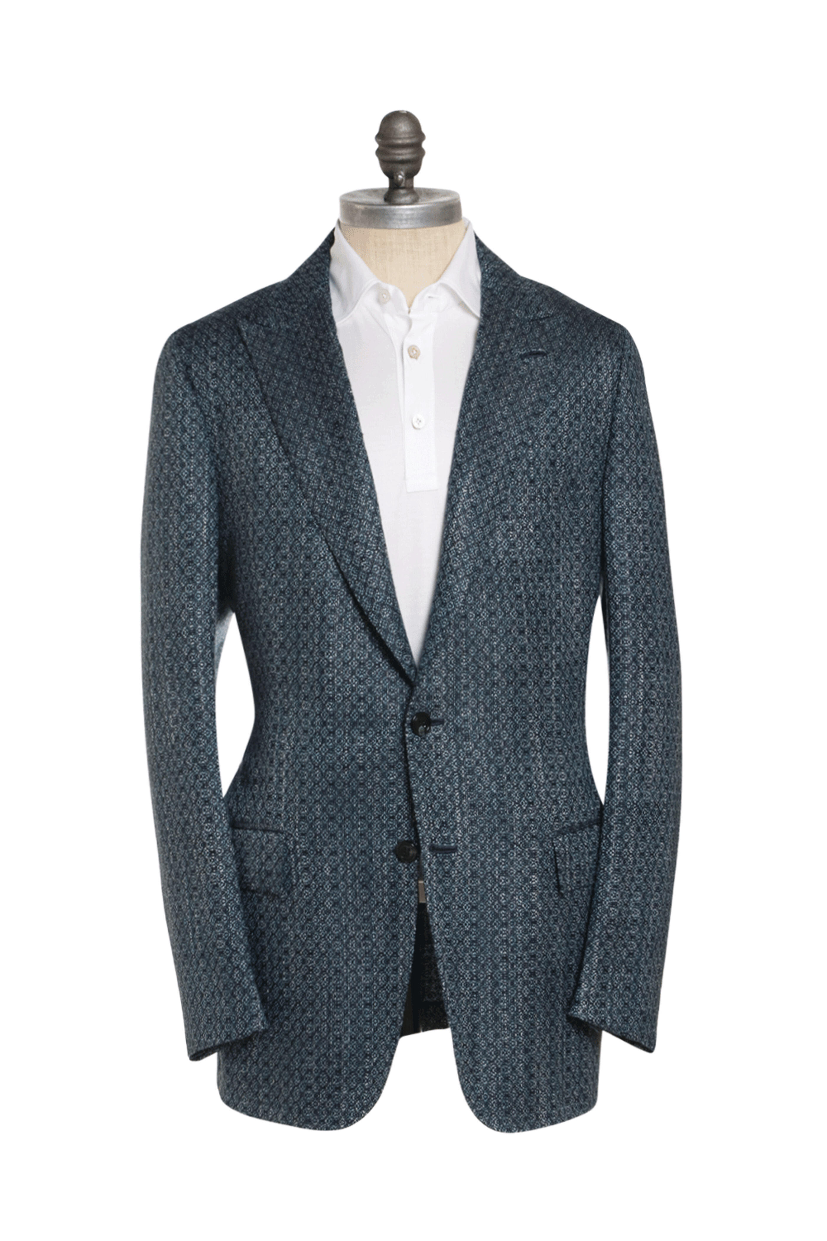 Kiton - Verde Melange Medallion Sportcoat