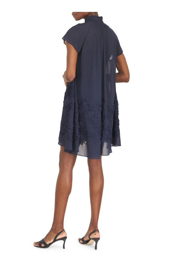 Simkhai Aviel Midnight Blue Embroidered Mini Dress - view 4