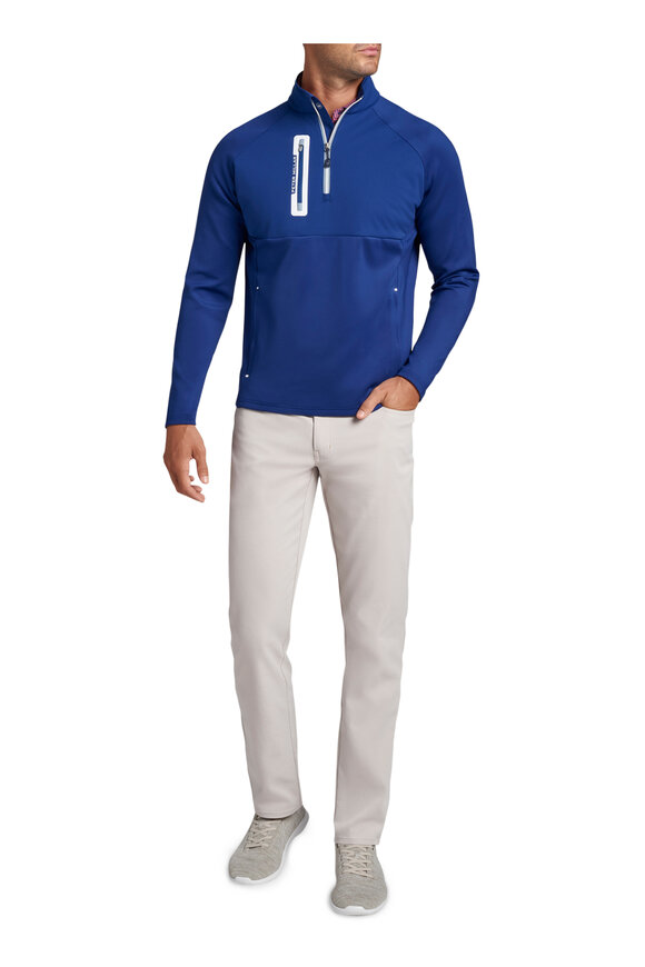 Peter Millar - Crown Sport Weld Navy Quarter Zip Pullover