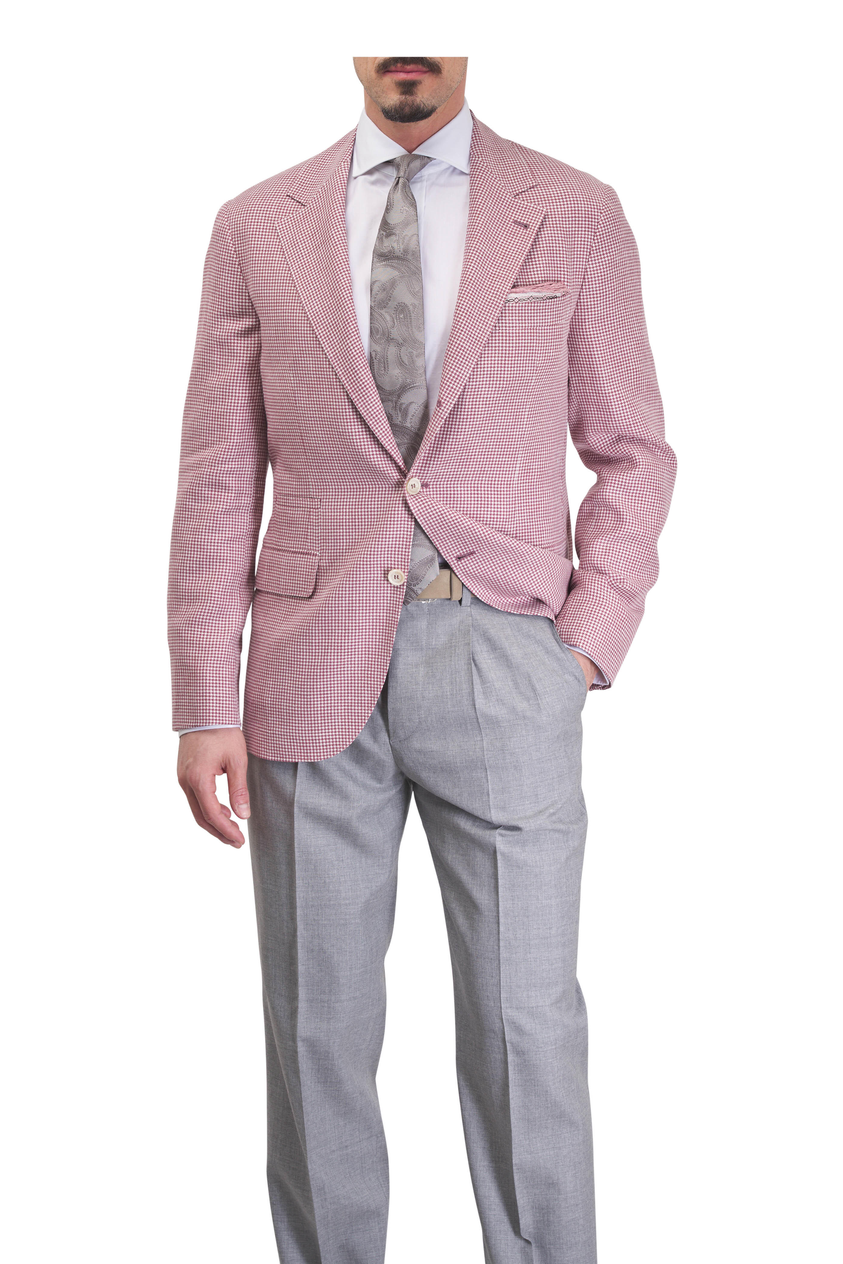 Brunello Cucinelli - Pearl Wool Double Pleat Pant