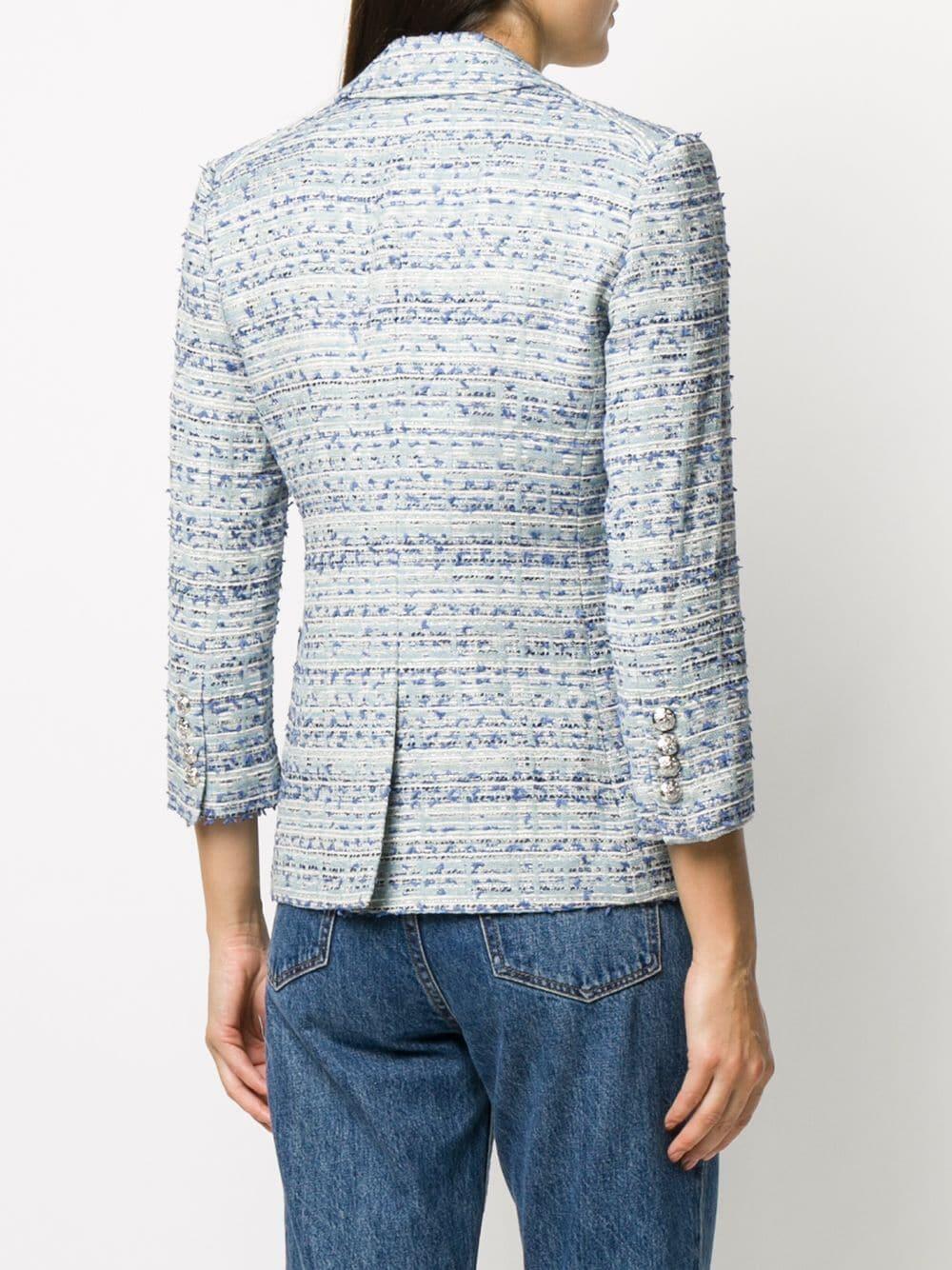 Veronica Beard - Empire Tweed Double-Breasted Dickey Jacket