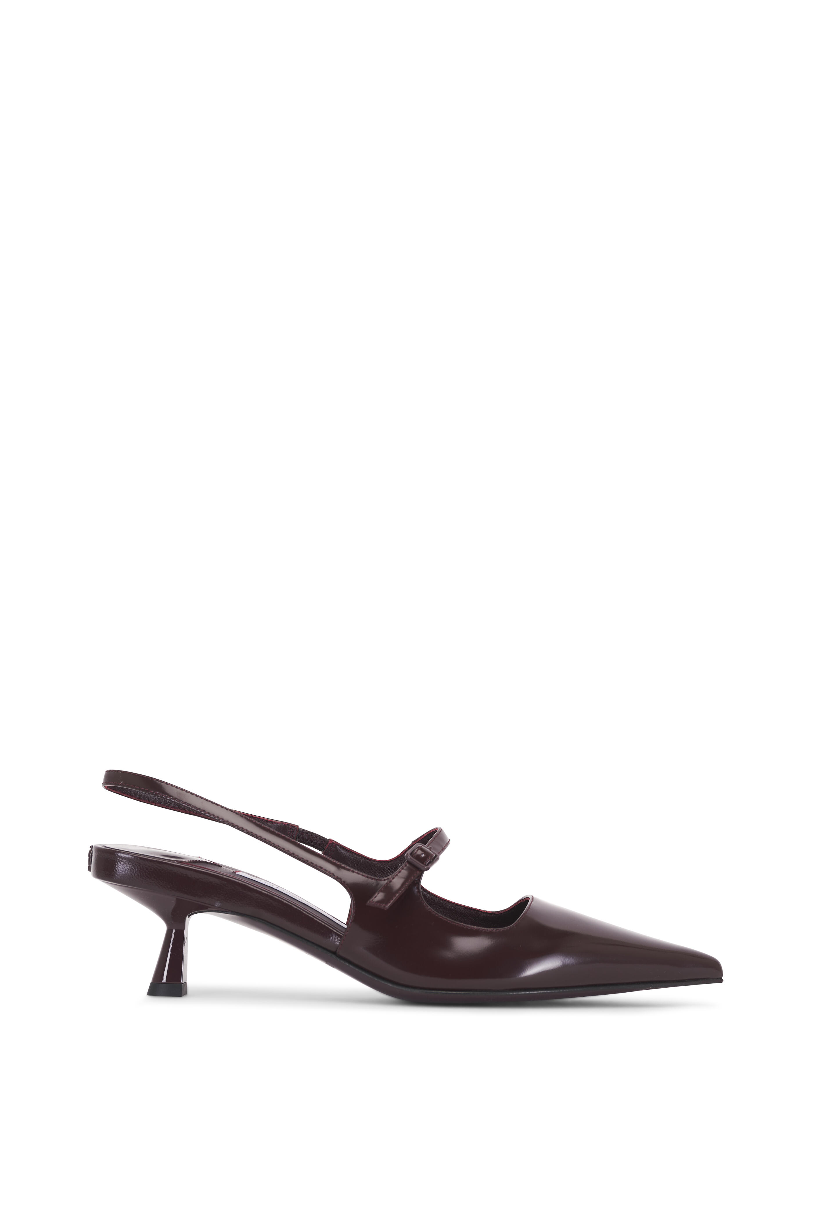 Jimmy Choo - Didi Deep Burgundy Patent Leather Slingback, 45mm