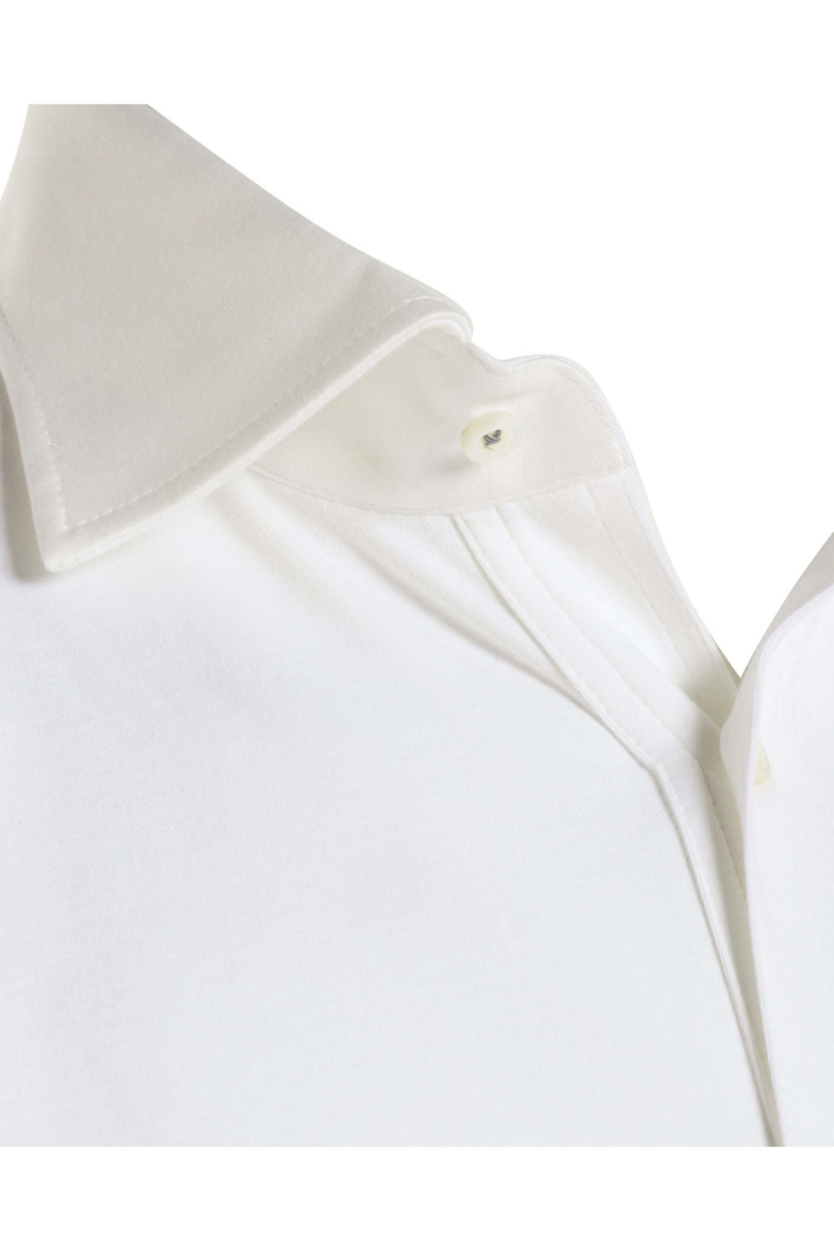 Brunello Cucinelli - White Cotton Blend Jersey Long Sleeve Polo