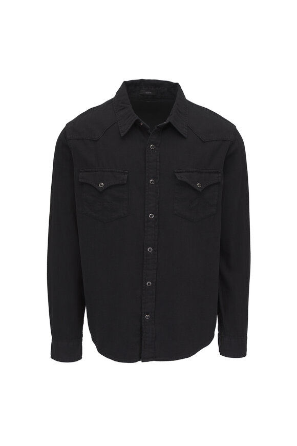 AG Huston Chapman Black Western Shirt