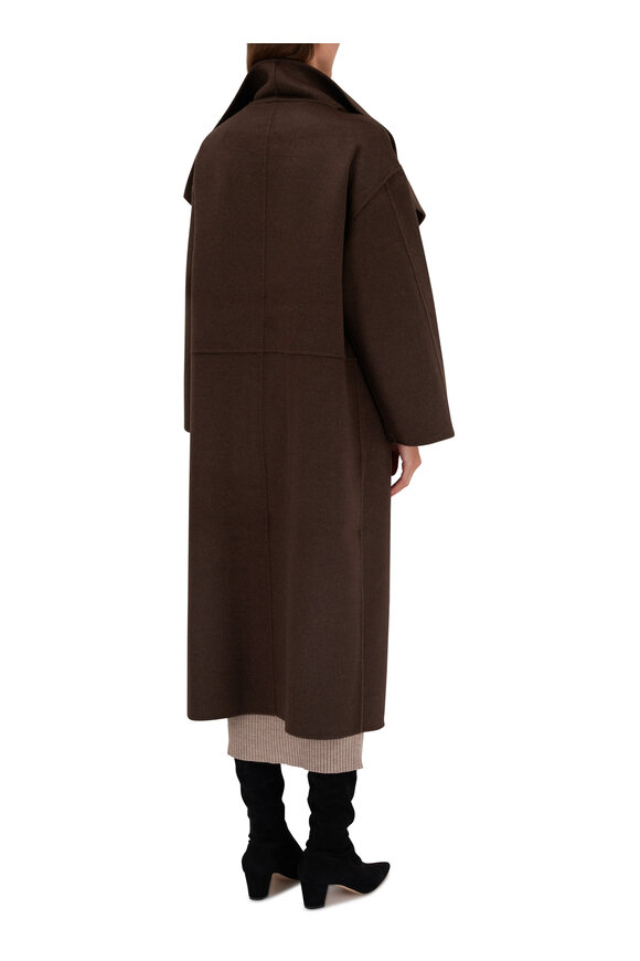 Totême - Signature Chocolate Wool & Cashmere Coat