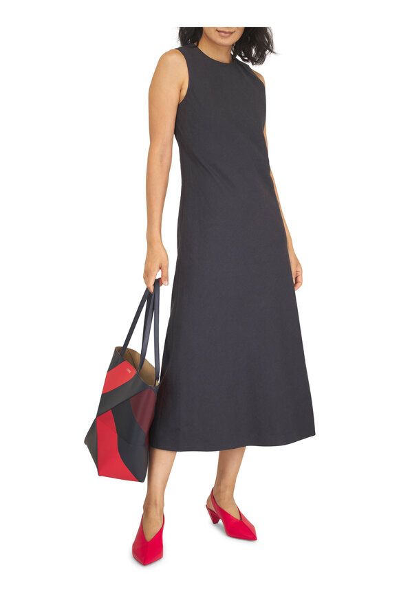 Loewe Origami Cubic Red Leather Slingback, 45mm - view 2