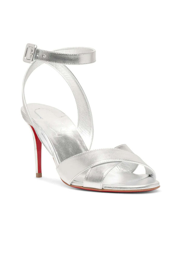 Christian Louboutin Mariza 85 in Silver - view 1