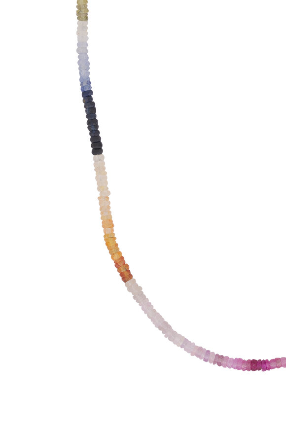 Cristina V. Sapphire Rondelle Necklace - view 2