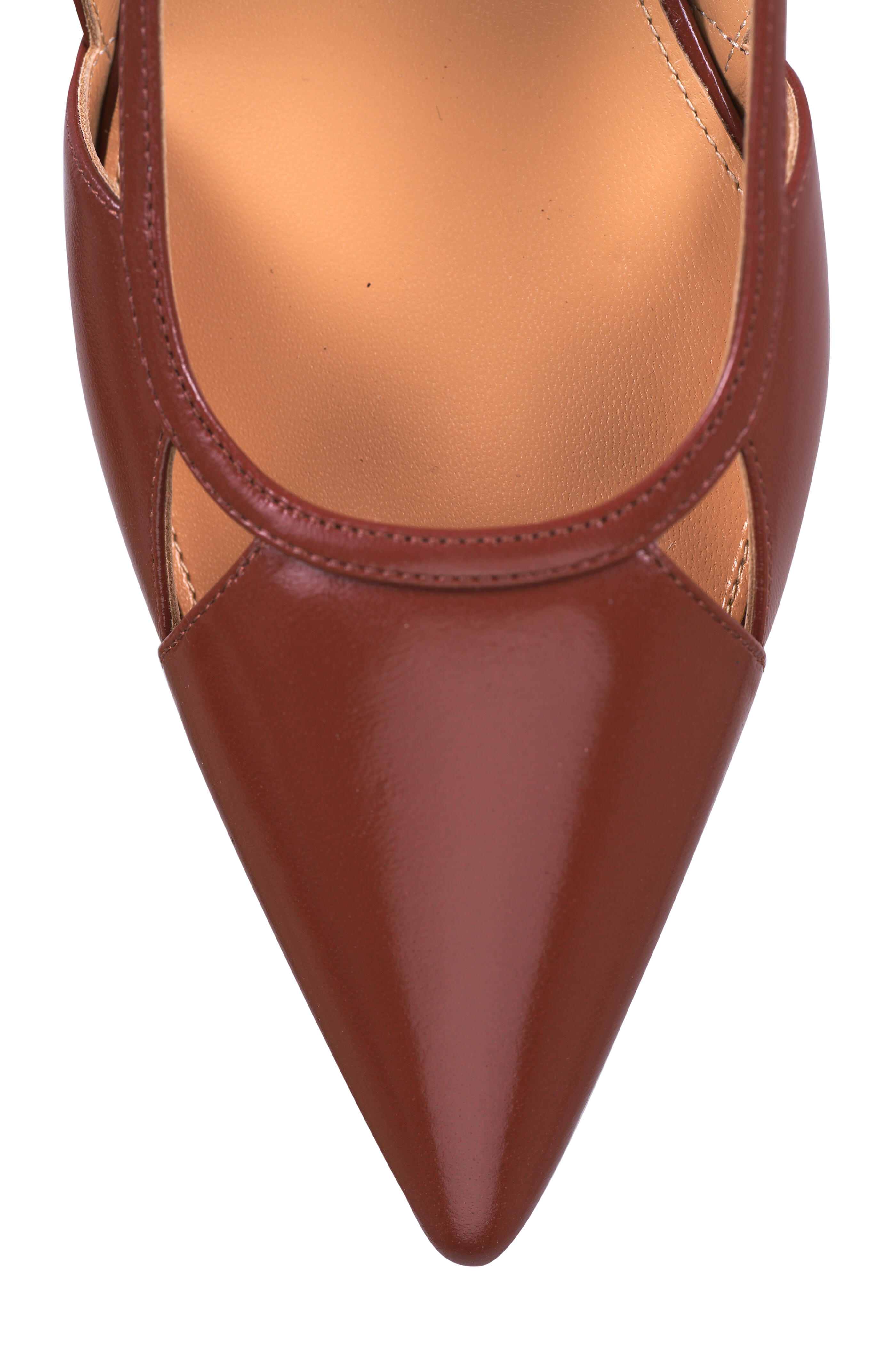 Arteana - Savona Brown Leather Slingback Flat