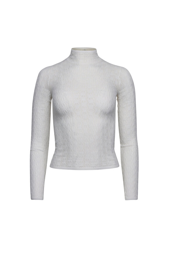 Sablyn Rhea Gardenia Mockneck Sweater