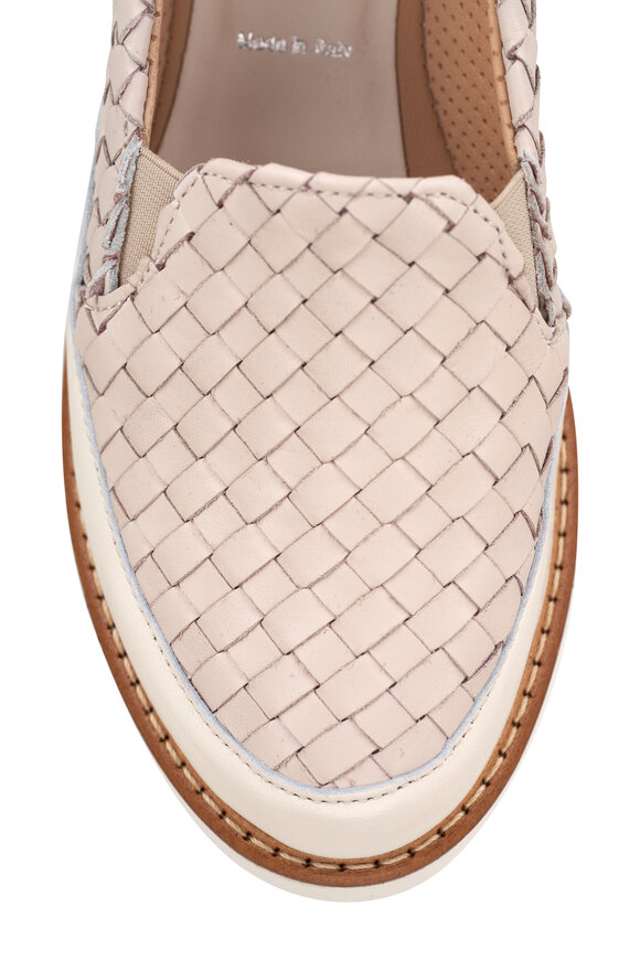 Ron White - Neeva Oyster Woven Calfskin Loafer 