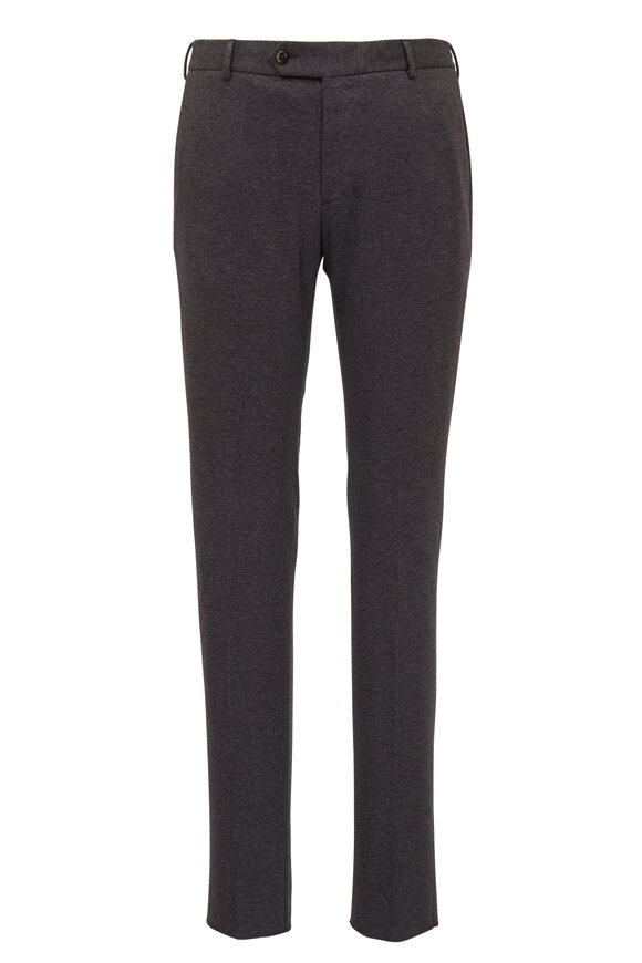 PT Torino - Dark Gray Mélange Drawstring Trouser