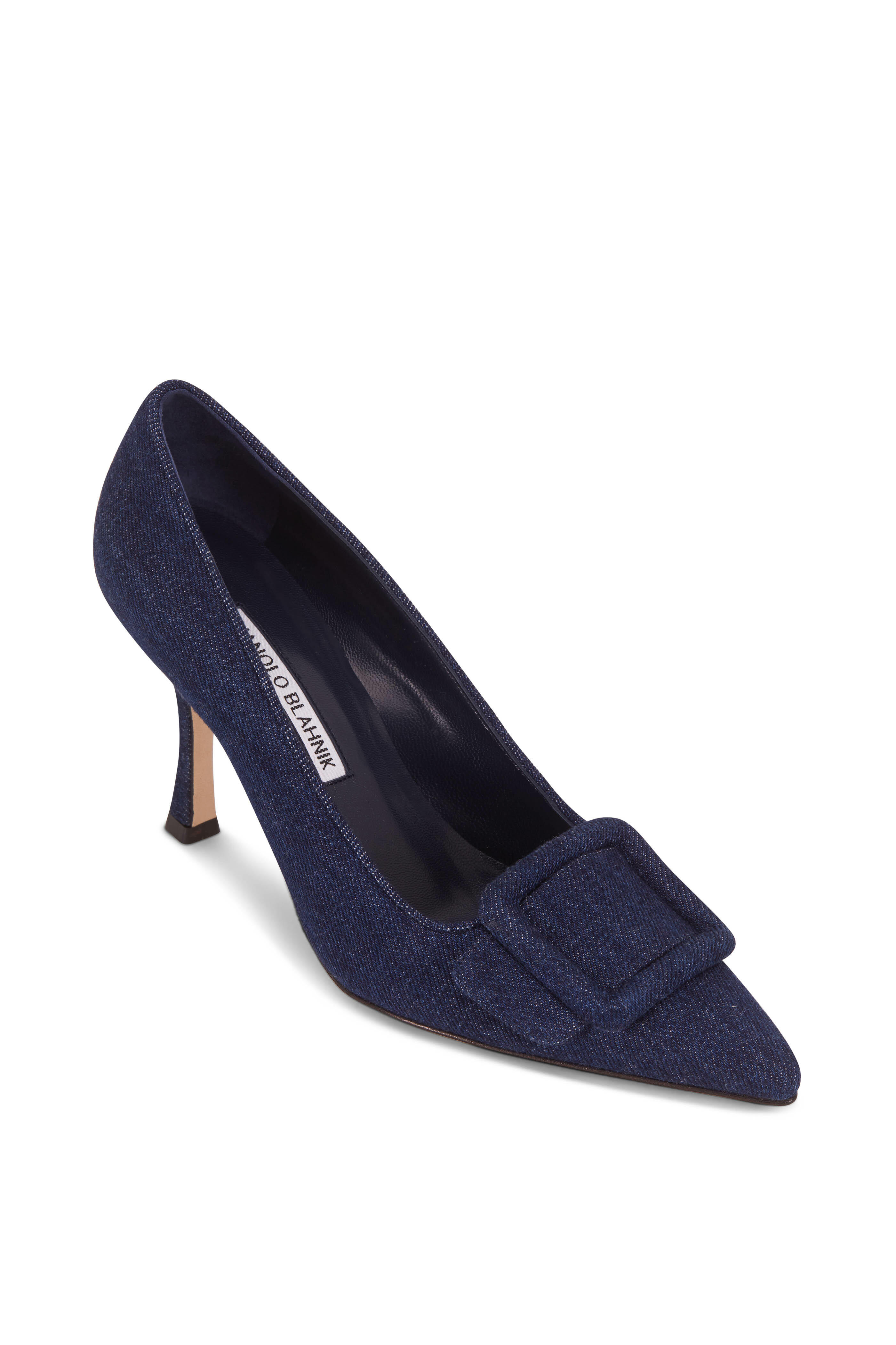 パンプス Manolo Blahnik Palos 090 Pump Blue Manolo Blahnik | Palos 90 light blue satin pumps | Savannahs