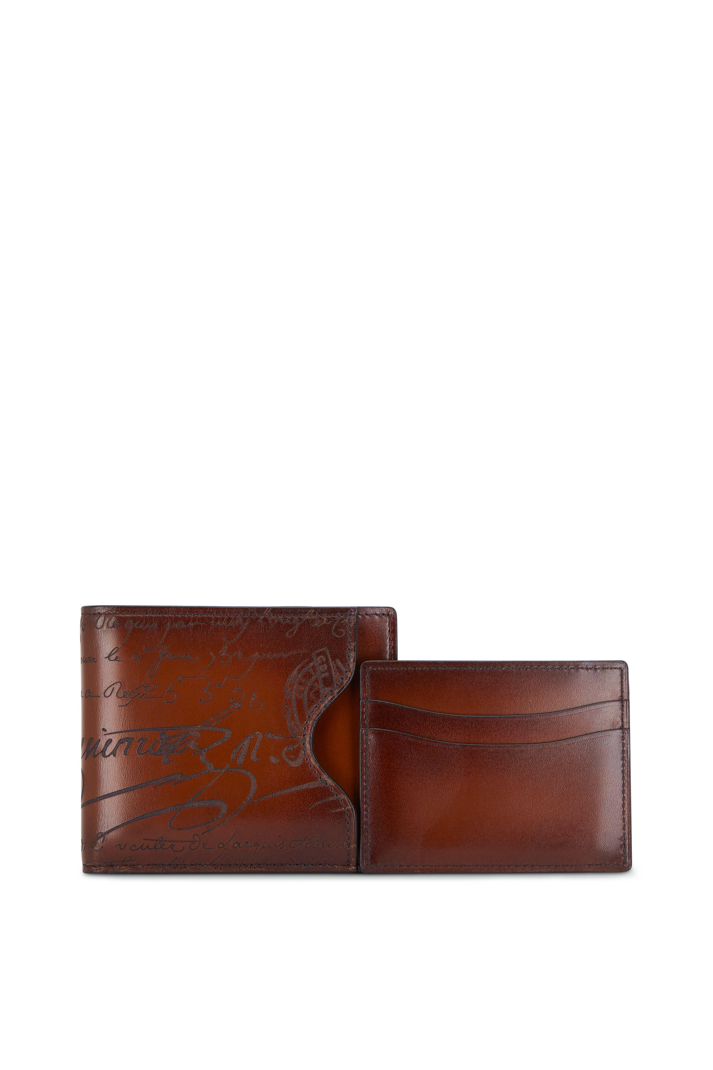 Berluti - Makore Steel Blue Leather Wallet