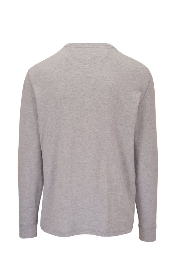 Faherty Brand - Sunwashed Light Gray Slub Henley