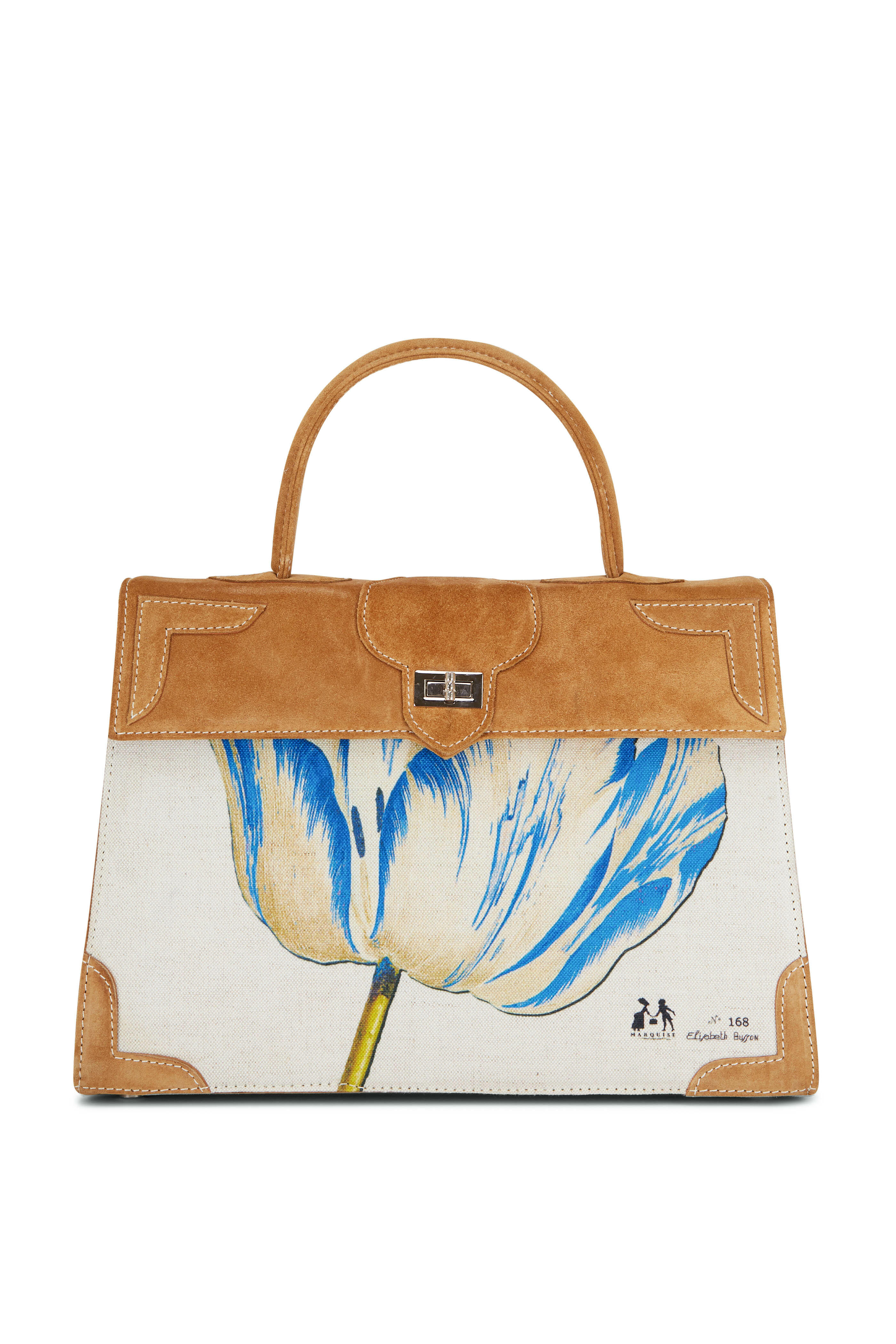 Marquise Paris - Blue Tulip Canvas and Suede Bag
