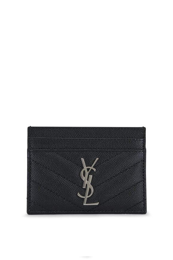 Saint Laurent Cassandre Matelassé Quilted Leather Card Case