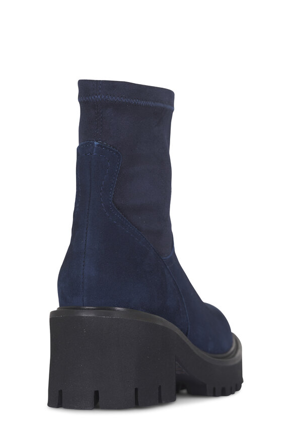 Ron White Kaylee French Navy Suede Zip Boot, 60mm - view 3