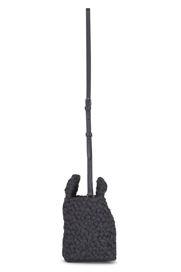 Naghedi Petit St. Barths Dark Gray Woven Tote - view 3