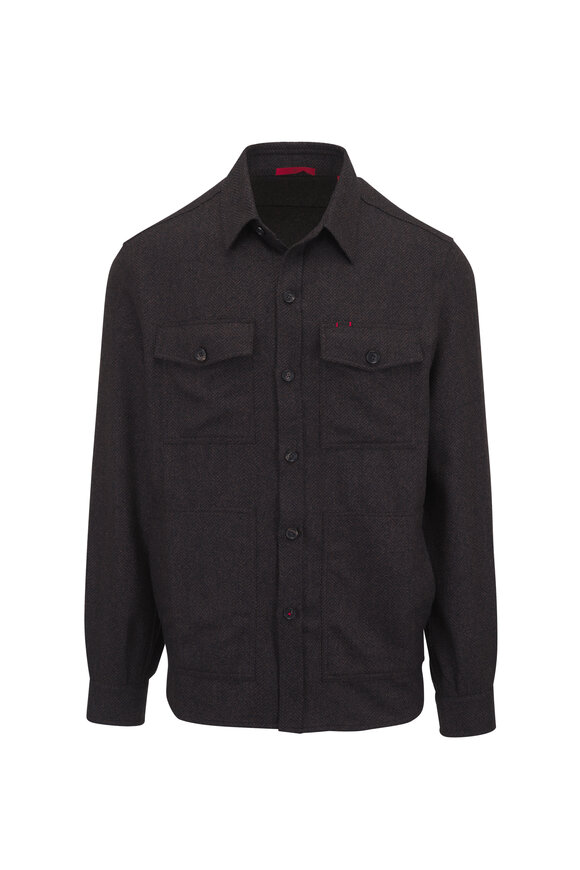 i_am corduroy collar check coat ブラウン　eim I_am（アイアム）の「corduroy collar check coat（ステンカラー