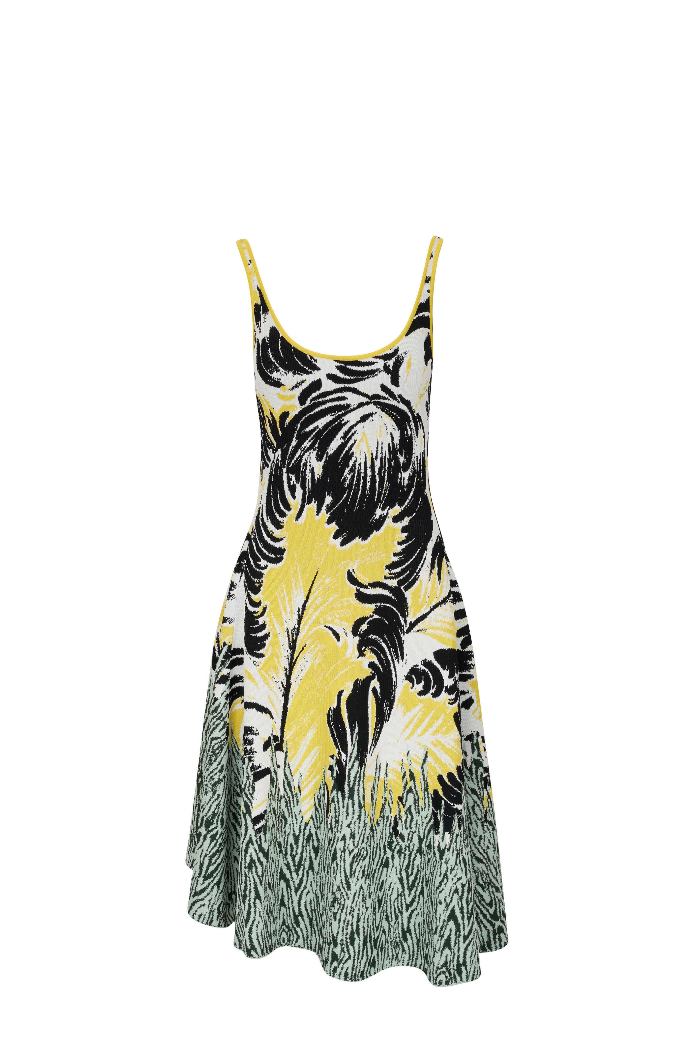 Bottega Veneta - Boucle Jacquard Scoop Neck Sleeveless Dress