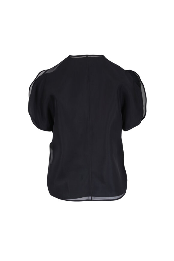 Khaite Briar Black Silk Top - view 2