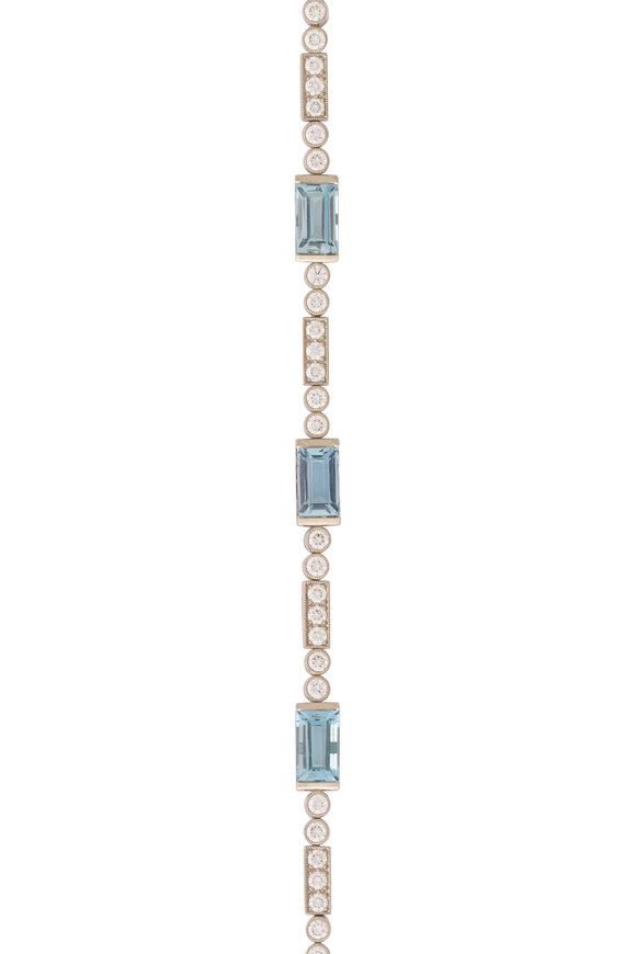 Kwiat Aquamarine & Diamond Contemporary Bracelet - view 2