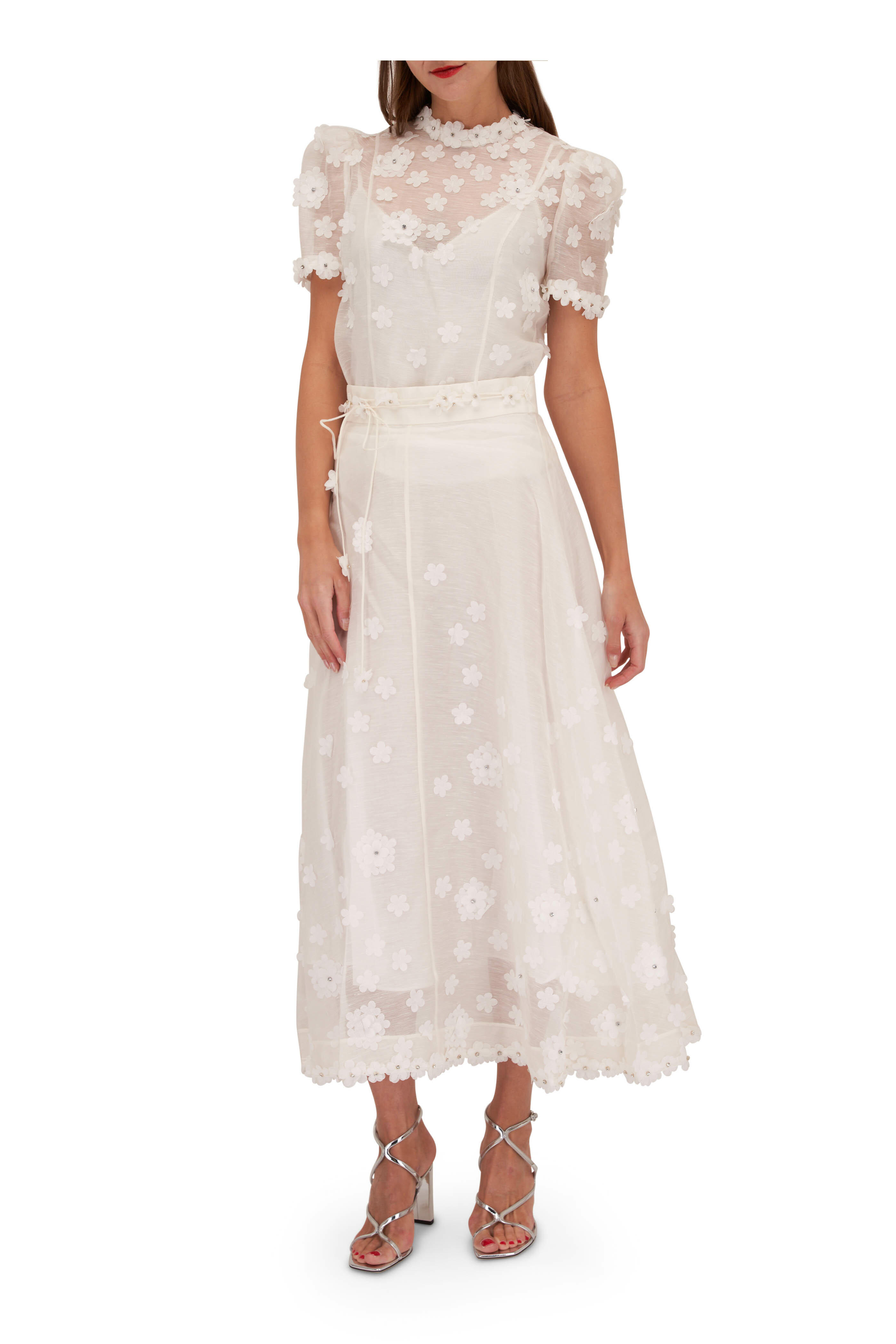ワンピース ZIMMERMANN Women Mid Skirts 4235YSS254CREAM MULTI Beige Shop Designer Midi Skirts Online | ZIMMERMANN