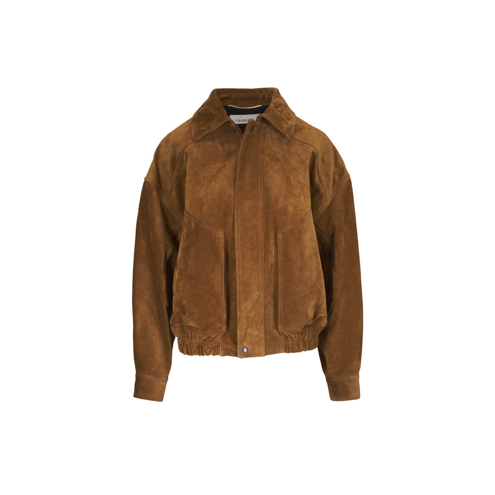 Saint Laurent★素敵！Brown Houndstooth Bomber Jacket NWT Saint Laurent Brown Houndstooth Bomber Jacket F 34/US 2