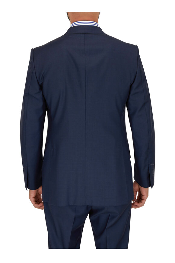 Tom Ford - Navy Sharkskin Wool Suit